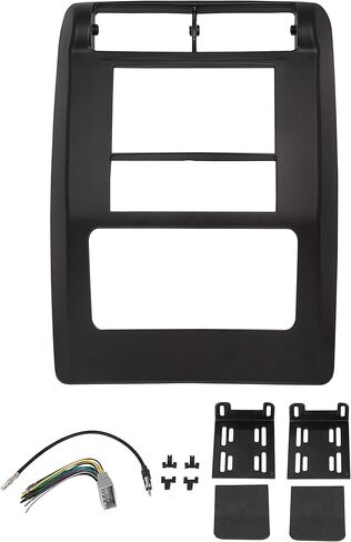 KUAFU Black Double Din Dash w/Wiring Harness Compatible with 2003-2006 Jeep Wrangler TJ Radio Stereo Install Bezel Durable in Saudi Arabia