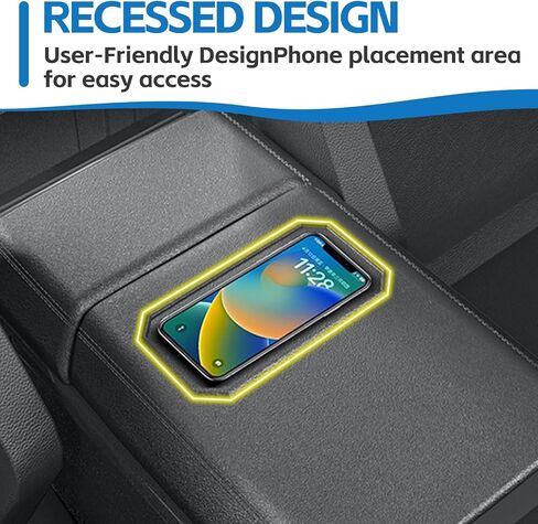 غطاء مسند ذراع وحدة التحكم المركزية لسيارة Tesla Cybertruck، غطاء حماية صندوق مسند الذراع المقاوم للخدش، واقي مسند ذراع غير قابل للانزلاق مع شقوق للهواتف المحمولة، ملحقات صديقة للحيوانات الأليفة in Kuwait