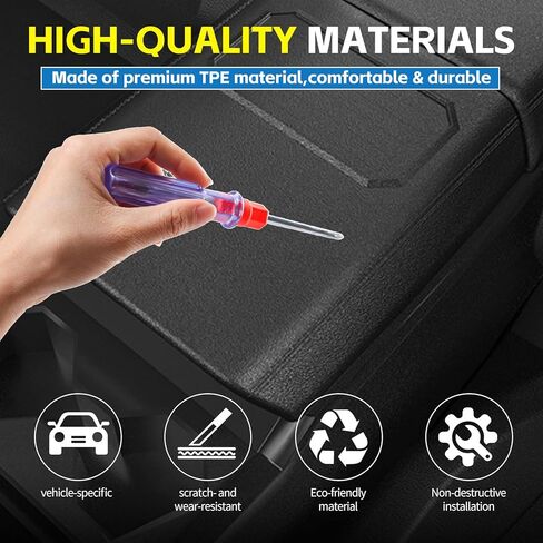 غطاء مسند ذراع وحدة التحكم المركزية لسيارة Tesla Cybertruck، غطاء حماية صندوق مسند الذراع المقاوم للخدش، واقي مسند ذراع غير قابل للانزلاق مع شقوق للهواتف المحمولة، ملحقات صديقة للحيوانات الأليفة in Kuwait