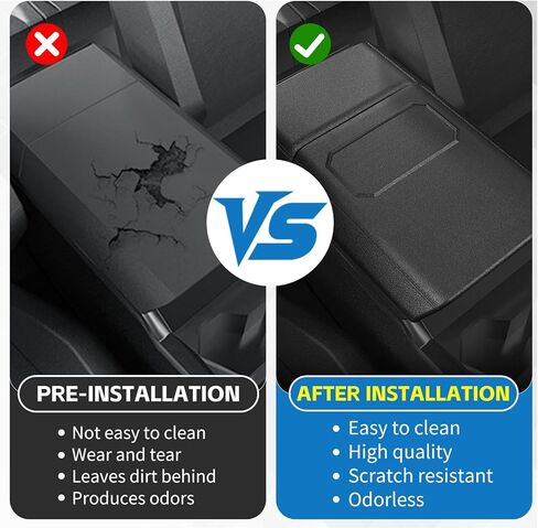 غطاء مسند ذراع وحدة التحكم المركزية لسيارة Tesla Cybertruck، غطاء حماية صندوق مسند الذراع المقاوم للخدش، واقي مسند ذراع غير قابل للانزلاق مع شقوق للهواتف المحمولة، ملحقات صديقة للحيوانات الأليفة in Kuwait