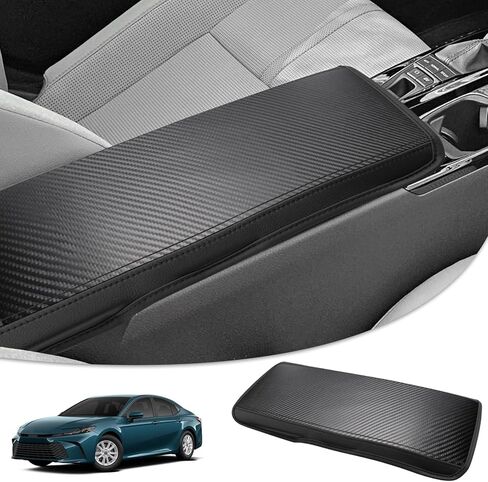 Center Console Cover Fit for 2025 2026 Toyota Camry Leather Armrest Cover for 2025 Camry Console Cover Replacement for LE/SE/XLE/XSE Console Lid Cover Pad Protector (Black Diamond Lattice) in Saudi Arabia