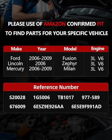 هيكل الخانق الإلكتروني OKLPF متوافق مع 2006 2007 2008 2009 Ford Fusion 2006-2009 Mercury Milan 3L V6,2006 Lincoln Zephyr V6 3L، استبدل مجموعة جسم الخانق S20028 TB1017 in Saudi Arabia