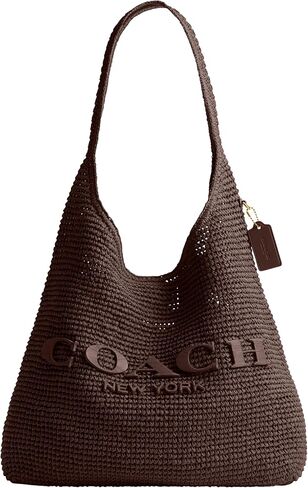 COACH Brooklyn Shoulder Bag 39 in Straw in Saudi Arabia