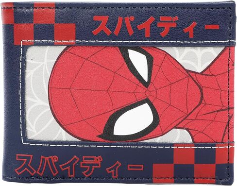 Spider-Man Classic Spidey & Kanji 3.5" Black Bifold Card Wallet in Saudi Arabia