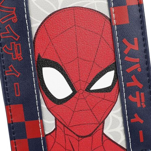 Spider-Man Classic Spidey & Kanji 3.5" Black Bifold Card Wallet in Saudi Arabia
