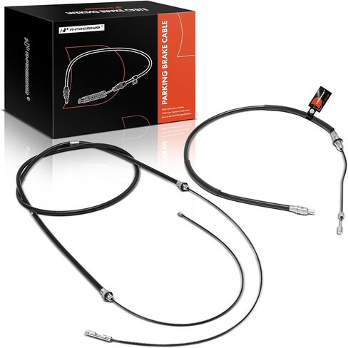 A-Premium Rear Driver and Passenger Side Parking Brake Cable Assembly Compatible with Ford Models: F-150 F150 2000-2003, F-150 Heritage 2004, 2-PC Set in Saudi Arabia