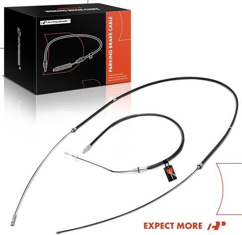 A-Premium Rear Driver and Passenger Side Parking Brake Cable Assembly Compatible with Ford Models: F-150 F150 2000-2003, F-150 Heritage 2004, 2-PC Set in Saudi Arabia