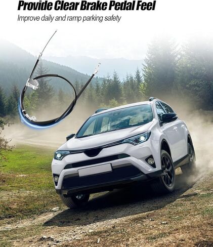 Parking Brake Cable Rear Left and Right Compatible with Toyota RAV4 2011 2012 2013 2014 2015 2016 2017 2018 Replace 464300R012 46430-0R013 in Saudi Arabia