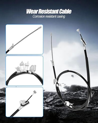 Parking Brake Cable Rear Left and Right Compatible with Toyota RAV4 2011 2012 2013 2014 2015 2016 2017 2018 Replace 464300R012 46430-0R013 in Saudi Arabia