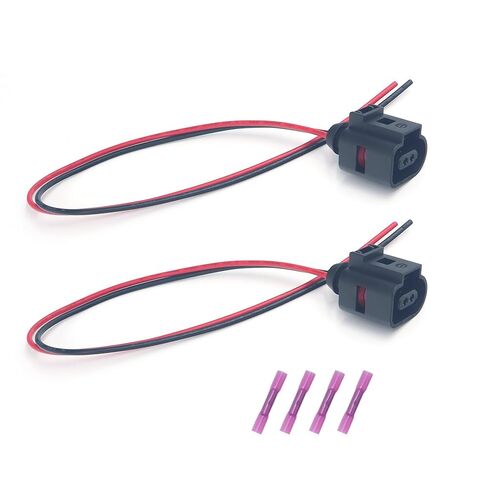 1J0973702 قابس موصل أنثى - متوافق مع VW Jetta Golf MK4 MK5 MK6 Beetle Passat Tiguan، Audi A5 A8 R8 RS5 S5 S8 (قطعتان) in Kuwait