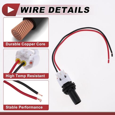 1 Set Side Marker Light Socket Wiring for Toyota 4Runner 2013-2021 No.90075-60077/9007560077 Headlight Lamp Bulb Pigtail Connector Harness in Saudi Arabia