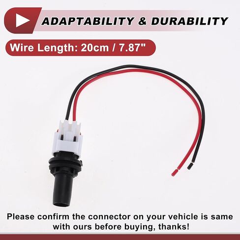 1 Set Side Marker Light Socket Wiring for Toyota 4Runner 2013-2021 No.90075-60077/9007560077 Headlight Lamp Bulb Pigtail Connector Harness in Saudi Arabia