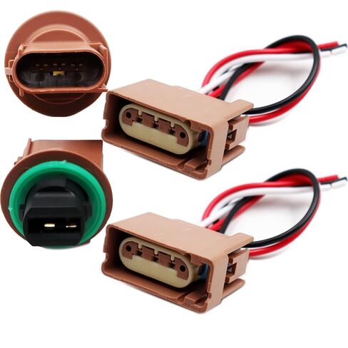 2PCS Turn Signal Lamp Socket Connector Kit Compatible with Jeep Grand Cherokee 2011-2021 3.0L/3.6L/5.7L/6.4L 68289234AF Headlights Front in Saudi Arabia