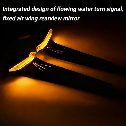 Motorcycle Mirrors with turn Turn Signal Compatible with Ducati Panigale V4 V4S V4R 2019-2024 PANIGALE V2 2020-2024 CNC Motorcycle Side Mirrors Adjustable Wind Wing Rearview Mirrors Turn Signal Mirror in Kuwait