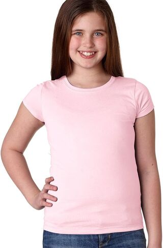 Next Level The Princess Rib Knit Combed Jersey T-Shirt, Light Pink, X-Small in Saudi Arabia