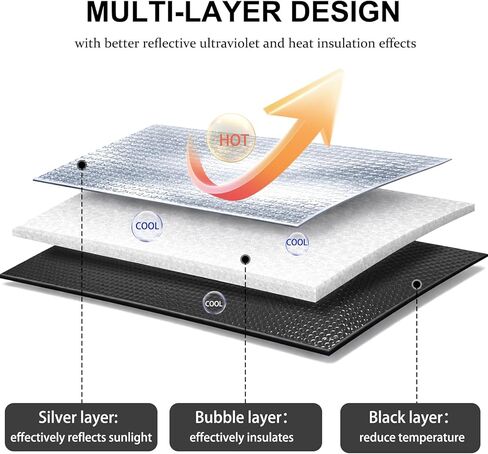Windshield Sunshade Compatible with Ford Bronco (2021-2025) Car Windshield Foldable Sun Shade for Bronco,Heavy Duty Reflective Aluminum Film Car Sun Shade UV Protection in Saudi Arabia