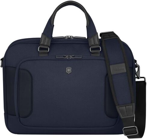 Victorinox Werks Traveler 7.0, Deluxe Briefcase, Briefcase with 15.6" Laptop and 11’’ Tablet Compartment, Navy Blue in Saudi Arabia