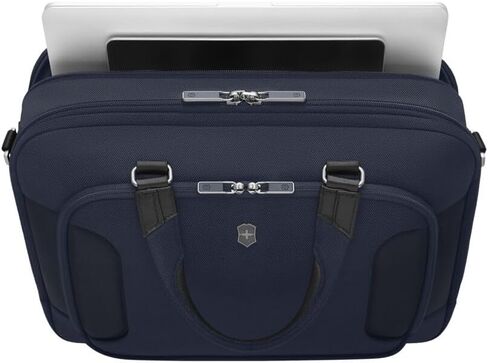 Victorinox Werks Traveler 7.0, Deluxe Briefcase, Briefcase with 15.6" Laptop and 11’’ Tablet Compartment, Navy Blue in Saudi Arabia