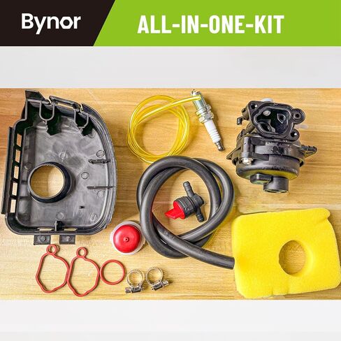 799583 استبدال مجموعة المكربن لـ B&S 593261 595656 590556 591160 591979 محركات جزازة العشب 125cc 140cc 300E 450E 500E 550E 550EX 08P502 09P602 09P702 مع فلتر الهواء الغلاف in Kuwait