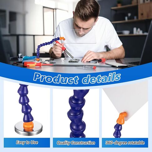 مجموعتان من مجموعة درع القاعدة المغناطيسية سريعة التثبيت - درع خرطوم تبريد الأمان مقاس 8.5 × 12 بوصة مع ذراع قابل للتعديل للحام وإصلاح السيارات والصيانة الصناعية in Saudi Arabia