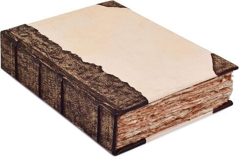 LEATHER VILLAGE Handmade Rustic Vintage Leather Journal - 200 Pages, 8"X6"(A5), Brown - Writing Notebook Sketchbook - Book of Shadows/Spell - Leather Bound Antique Diary in Kuwait