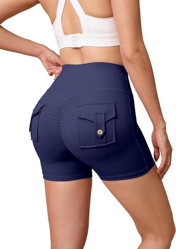 Yoga Shorts for Women Workout Shorts with Pockets Running Shorts for Women Biker Shorts Women Compression Shorts in Saudi Arabia