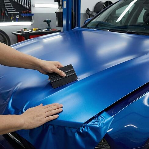 2Pack Black Vinyl Squeegee 4Inch Plastic Smoothing Scraper Window Tint Film Squeegee Wallpaper Squeegee, Vinyl Tool for Car Tinting Stickers PPF Installation in Kuwait