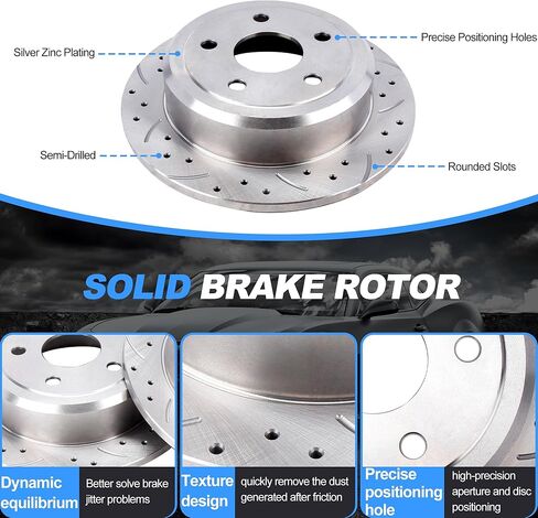 Front Disc Brake Pads And Rotors Kit For Jeep Wrangler Jk 2018 Ceramic Brake Pads For Jeep Wrangler 2007-2017 With Carbon-Fiber 302mm Rotor Diameter in Saudi Arabia