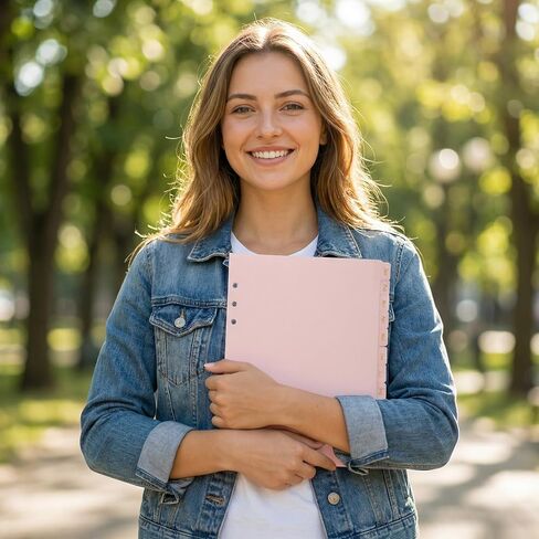 فواصل مجلد A5 مع 12 علامة تبويب شهرية، ورق وردي A5 6 حلقات مجلد إدراج فواصل مخطط وفواصل صفحات الفهرس للمجلات والمجلدات وأجهزة الكمبيوتر المحمولة والمخططين in Kuwait