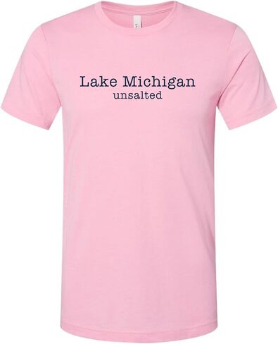 Lake Michigan Unsalted Modern Fit Unisex Short Sleeve T-Shirt in Saudi Arabia