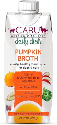 Caru - Daily Dish Meal Topper for Dogs & Cats - Chicken Bone Broth, Beef Bone Broth and Pumpkin Broth - 3 Flavor Variety Pack in Saudi Arabia