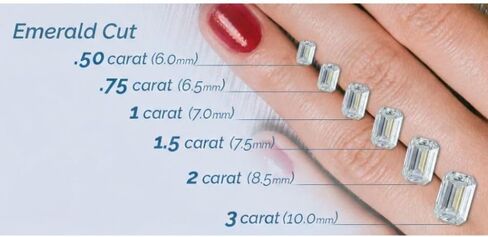 Clara Pucci 14K Solid Gold Engagement Ring for Women | 2.82 cttw Aquamarine Emerald Cut Three-Stone | Real White Gold Wedding Ring in Saudi Arabia