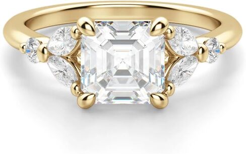 1CT-3CT Bridal Ring Solitaire Moissanite Engagement Ring for Women Promise Gifts for Her 925 Sterling Silver, 10K/14K/18K Solid Gold & Size 4-12 in Kuwait