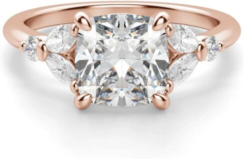 1CT-3CT خاتم الزفاف سوليتير مويسانيتي خاتم الخطوبة للنساء وعد الهدايا لها 925 الفضة الاسترليني، 10K / 14K / 18K الذهب الصلب وحجم 4-12 in Kuwait