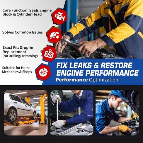 Cylinder Head Gasket Set with Bolt Compatible with 4Runner T100 Tacoma 2.4L 2.7L HGB939 in Kuwait