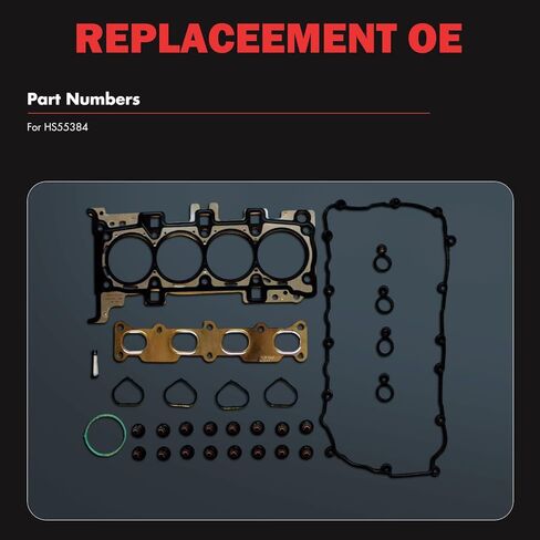 Engine Cylinder Head Gasket Set Compatible with 2015-2016 for Chrysler 200 2.4L;2014-2016 for Jeep Cherokee 2.4L;2014-2016 for Dodge Dart 2.4L, OE# HS55384 in Saudi Arabia