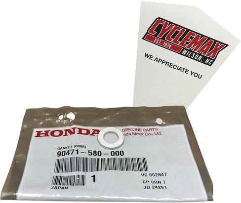 One Pack Compatible with Honda Gasket (8MM) 90471-580-000 Contains One 90471-580-000 and a Funnel in Saudi Arabia