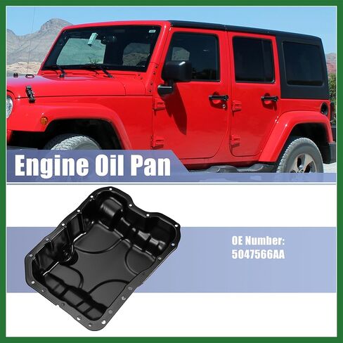 Motoforti Engine Oil Pan Replacement No.5047566AA for Chrysler 200 2015-2017 for Fiat 500X 2016-2018 Long-lasting in Saudi Arabia