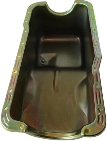 مقلاة زيت حوض أمامي سعة 4 كوارت من الفولاذ المطلي بالزنك، لمحرك 1965-1987 صغير الكتلة Ford SBF 260 289 302 5.0L، جزء وعاء زيت مستنقع خدر 7445Z in Kuwait