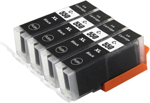 Compatible with PGI550 CLI551 Compatible Ink Cartridges PGI-550 CLI-551 for MG6350 MG7150 IP8750 IP7250 Printers Universal Fit Third Party Replacement(3SET) in Saudi Arabia