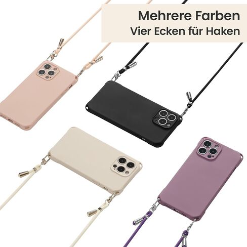 ZCDAYE for iPhone 11 Case with Crossbody Phone Lanyard, Soft Silicone Case with Adjustable Neck Shoulder Strap, Shockproof Phone Cover for iPhone 11(6.1 inch) - Black in Kuwait