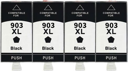 Compatible with 903XL 903 XL Ink Cartridge Universal Fit for Officejet Pro 6950 6960 6961 6963 6964 6965 6966 Printer Third Party Replacement(2 Black) in Saudi Arabia