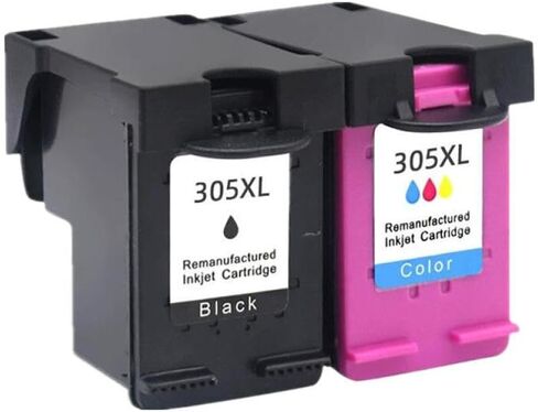متوافق مع خرطوشة الحبر 305 XL 305 305xl 305XL البديلة لـ DeskJet 2710 2720 4110 4120 4130 6010 استبدال ما بعد البيع (2 أسود و1 لون) in Kuwait