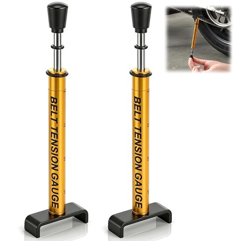 2 Pack Belt Tension Gauge, 10 Lbs Adjustable Metal Universal Belt Gauge Tool with L Pad, Motorcycle Belt Tension Tool for Motorcycle Belt Replacement in Saudi Arabia
