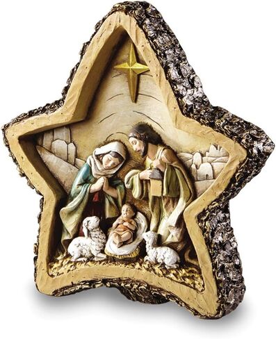 Solid Resin Wood Look Star Nativity in Saudi Arabia