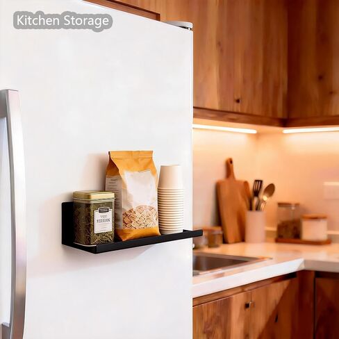 Magnetic Pegboard Shelf Metal Peg Board Organizer Steel Tray Magnetic Fridge Shelf Flat Display Shelf Wall Floating Shelf for Whiteboard Home Classroom Garage Craft Room in Kuwait