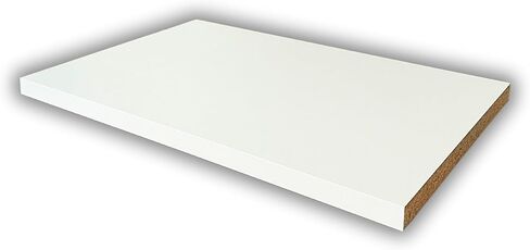 Customized White Shelves Cut to Order 3/4" - Cabinet Shelf Custom Size Shelf - Melamine Shelves Cut to Order 3/4" - Cabinet Replacement Shelves (White) in Saudi Arabia