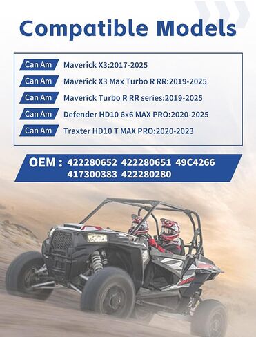 422280652 حزام محرك CVT لـ Can-Am Maverick X3/Max Turbo R RR، Dfender HD10، Traxter HD10، XMR، XRC، X3 Turbo، X3 Turbo R استبدال الحزام الثقيل 422280651 49C4266 422280654 422280280 in Kuwait