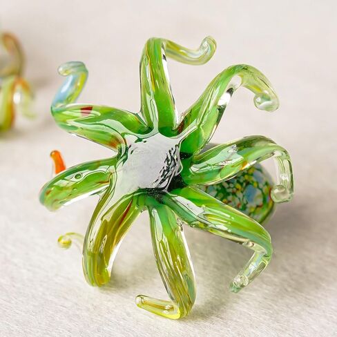 2in Decorative Hanging Glass Octopus Hanging Ornament Art Glass Blown Sea Animal Figurine Decor Gifts in Saudi Arabia