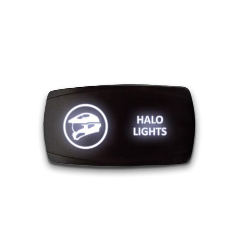 HAZARD FLASHERS - Red - STARK 5-PIN HORIZONTAL Laser Etched LED Rocker Switch Dual Light - 20A 12V ON/OFF in Kuwait